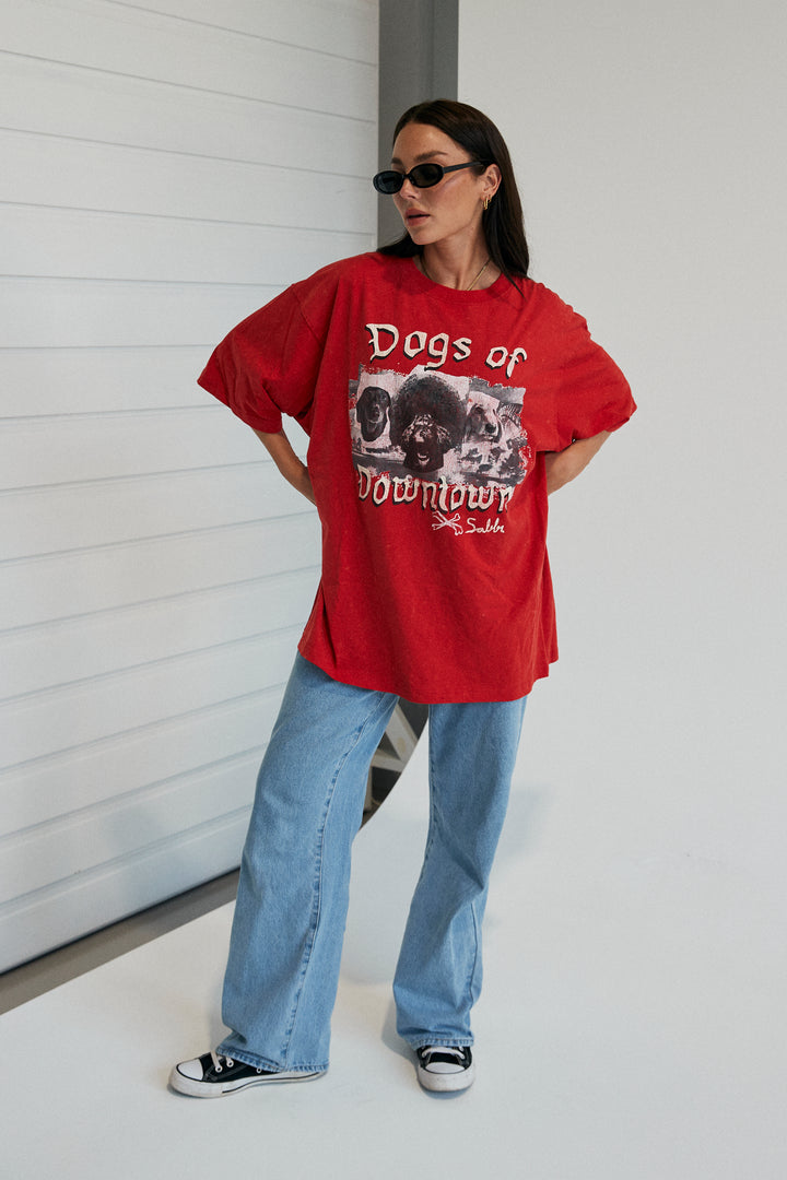 DOGS TEE - RED