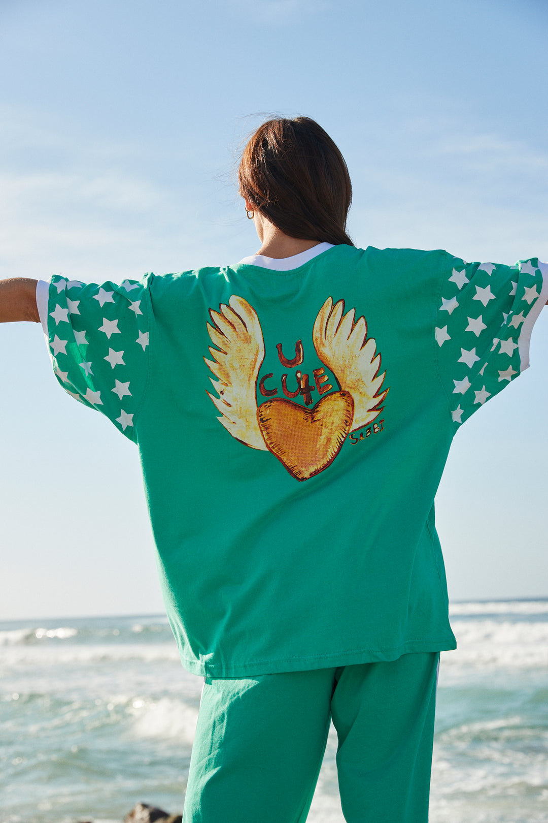 THE VERY OVERSIZED YOU CUTE TEE - GREEN