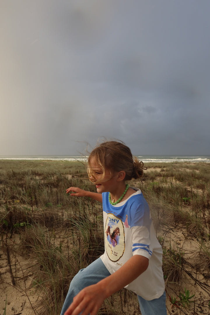 THE KIDS PONY CLUB TEE - BLUE