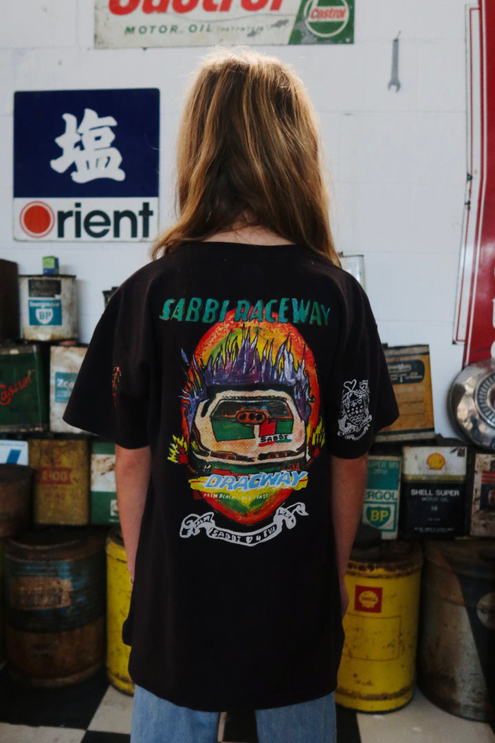 KIDS SABBI RACING TEE - BLACK