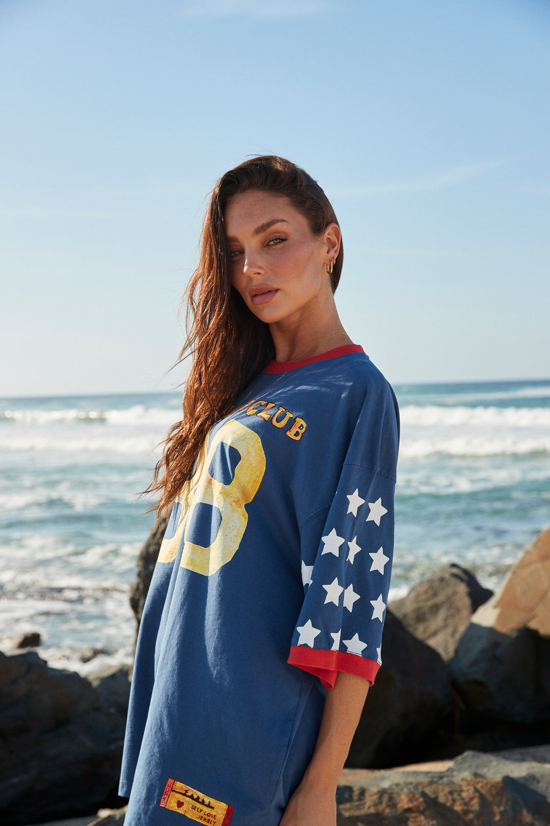 THE VERY OVERSIZED YOU CUTE TEE - BLUE