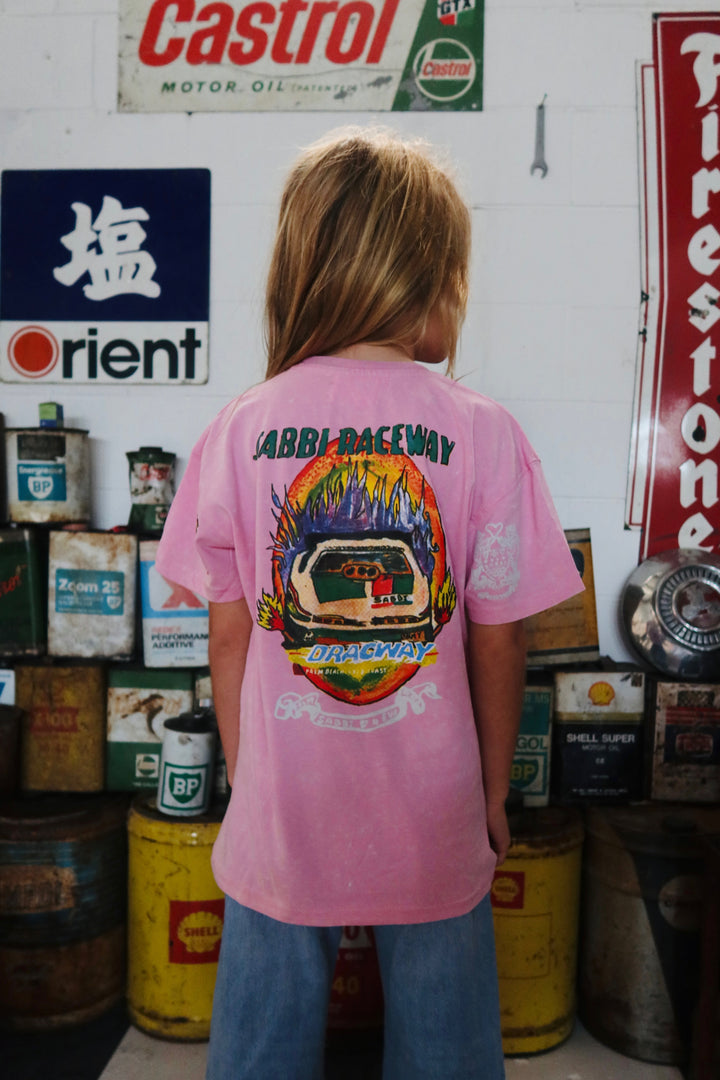 KIDS SABBI RACING TEE - PINK