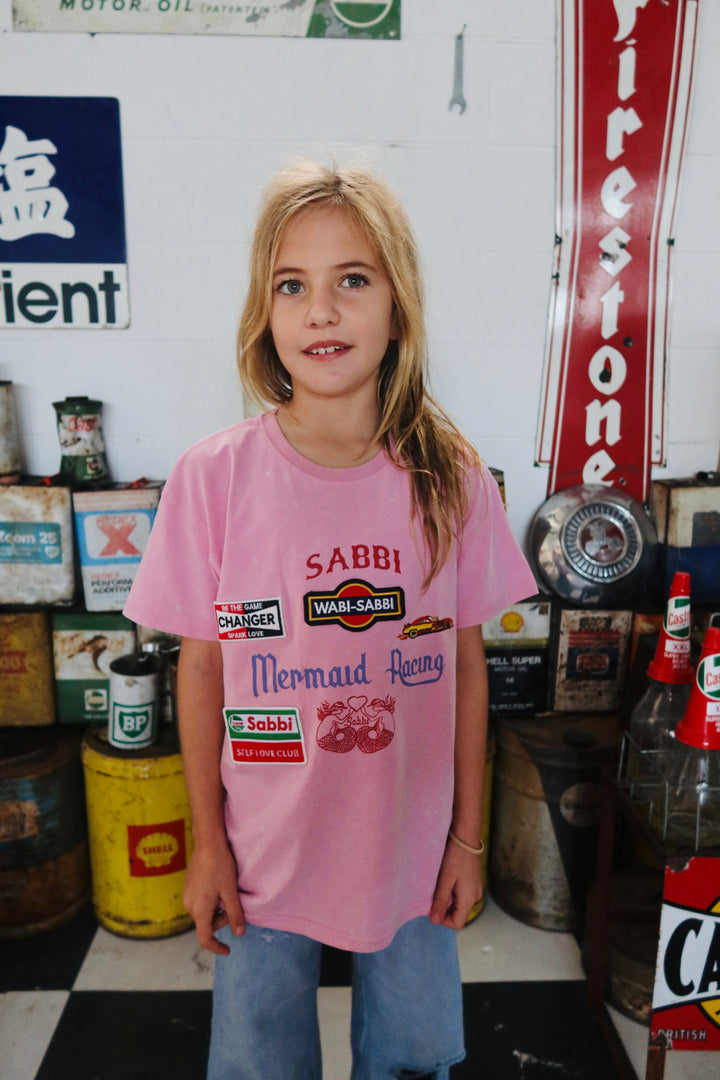 KIDS SABBI RACING TEE - PINK