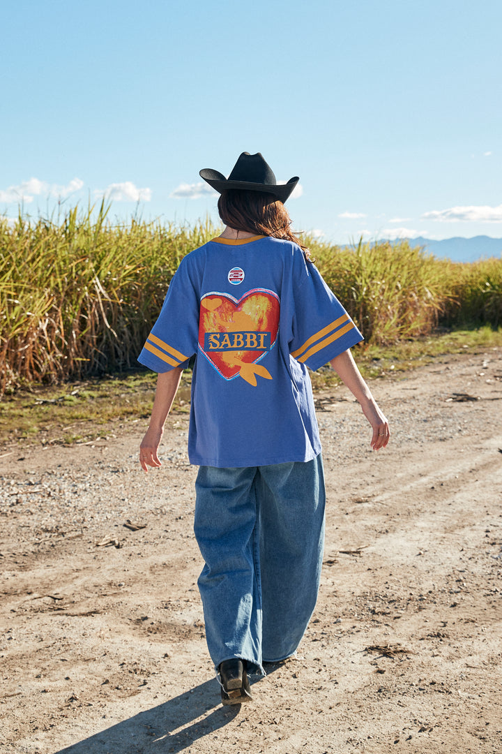 THE VERY OVERSIZED BEYOUTIFUL HOTEL TEE - BLUE