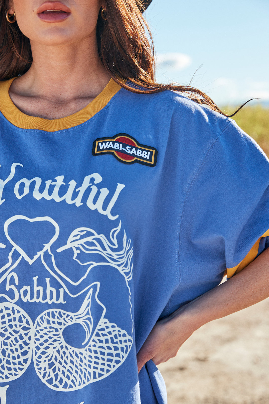 THE VERY OVERSIZED BEYOUTIFUL HOTEL TEE - BLUE