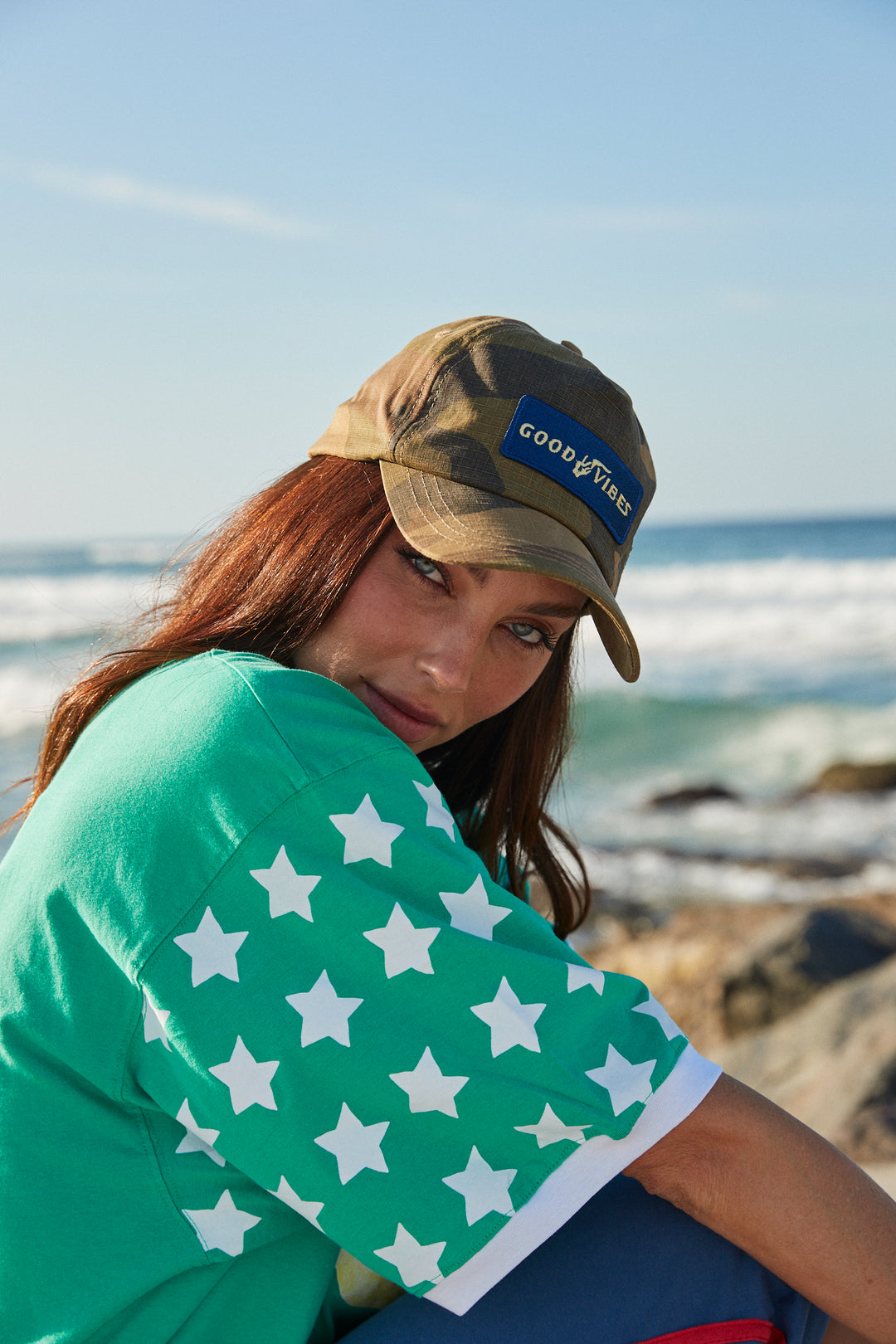 GOOD VIBES CAP - CAMO