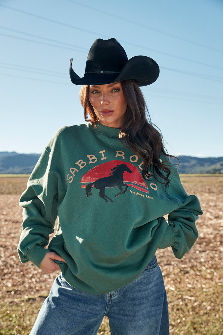 I LOVE COUNTRY MUSIC CREW - GREEN