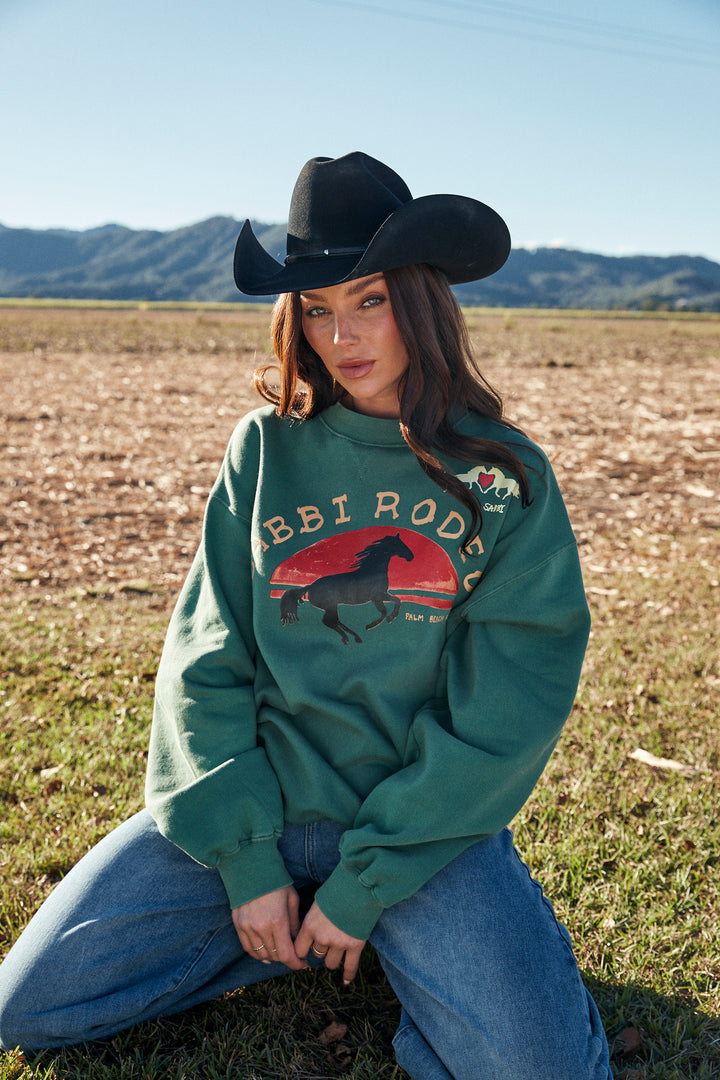 I LOVE COUNTRY MUSIC CREW - GREEN