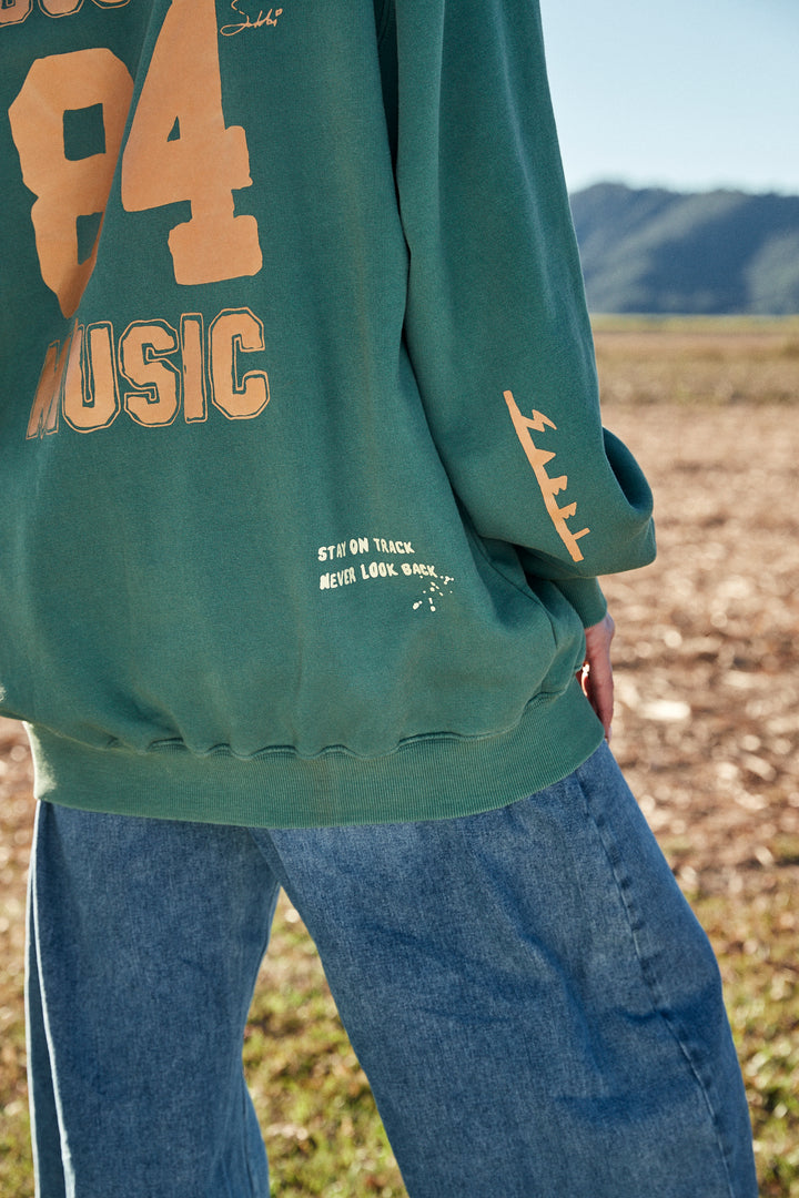 I LOVE COUNTRY MUSIC CREW - GREEN