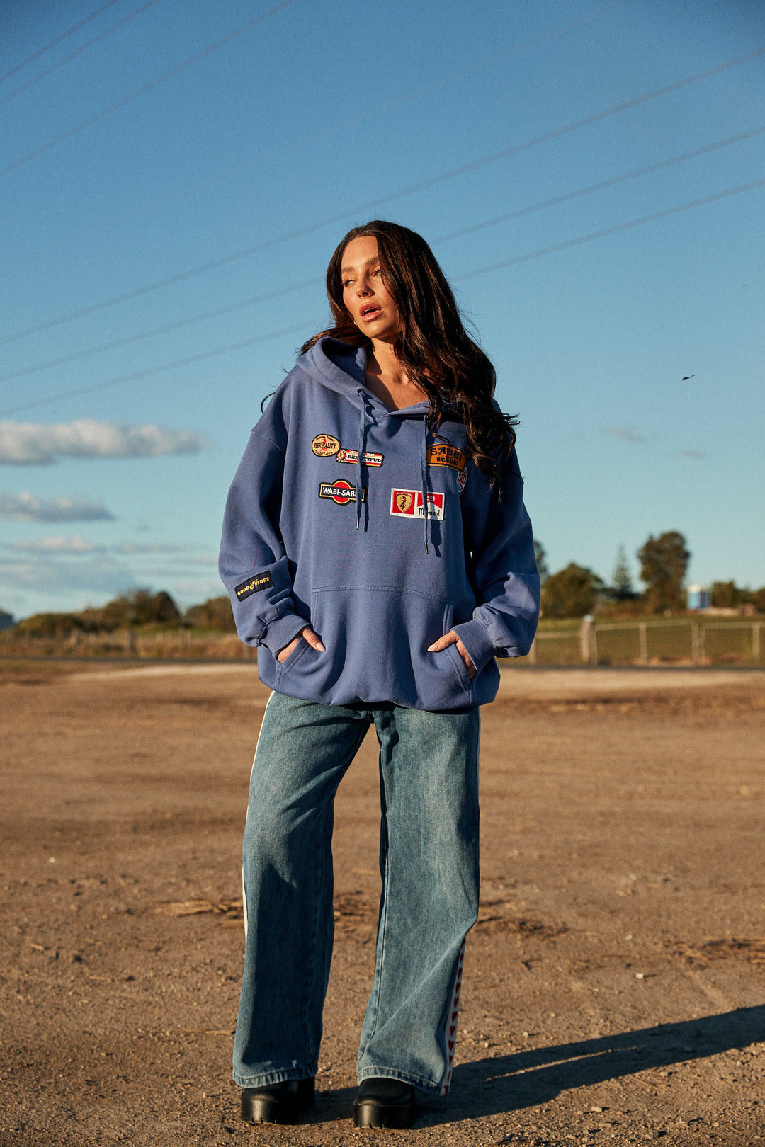 BE YOUTIFUL HOTEL HOODIE - BLUE