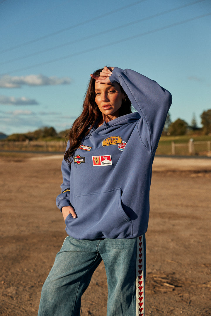 BE YOUTIFUL HOTEL HOODIE - BLUE