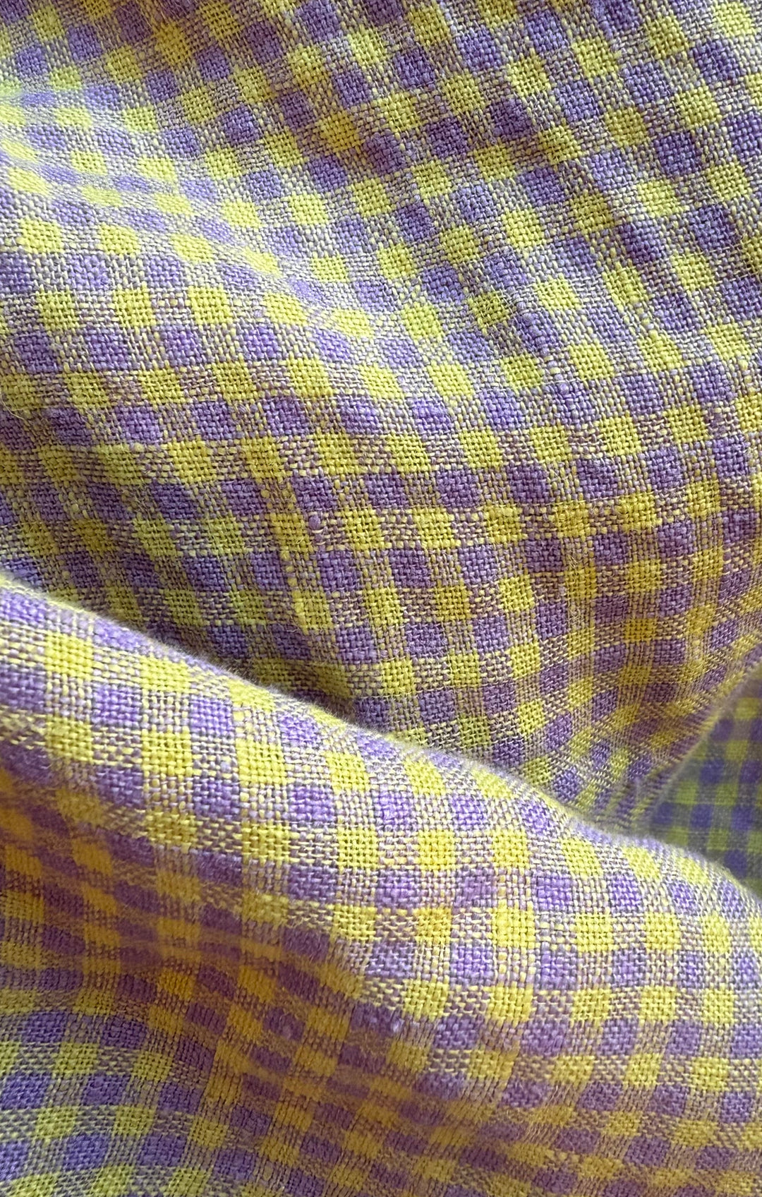 THE GINGHAM PANT - CHARTREUSE & PURPLE