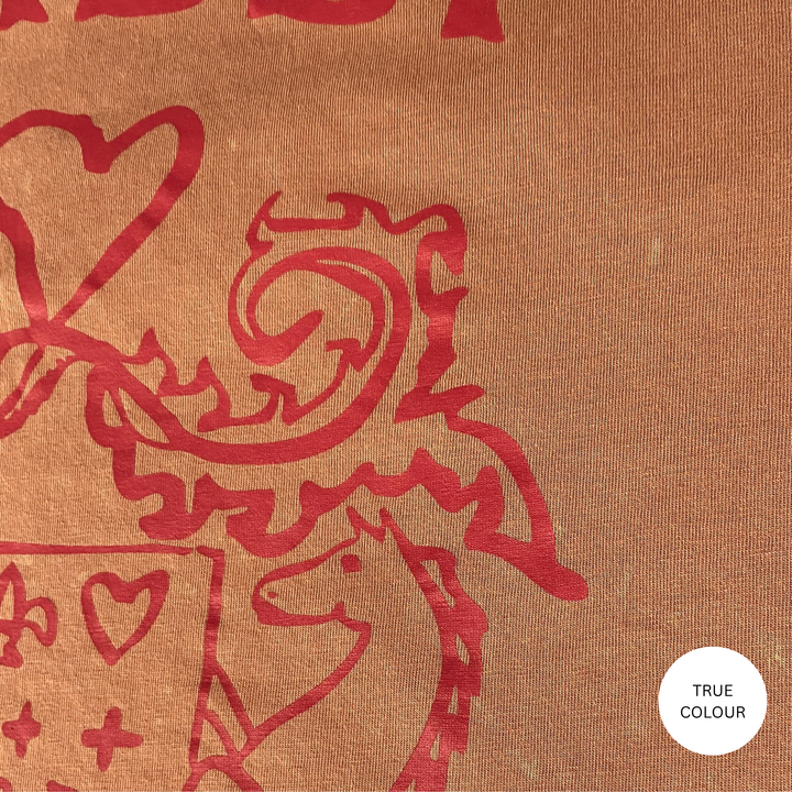 THE VERY OVERSIZED RACING BADGE TEE - MOCHA