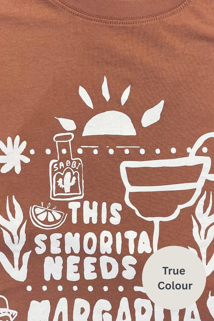 THE VERY OVERSIZED MARGIE TEE  - MOCHA