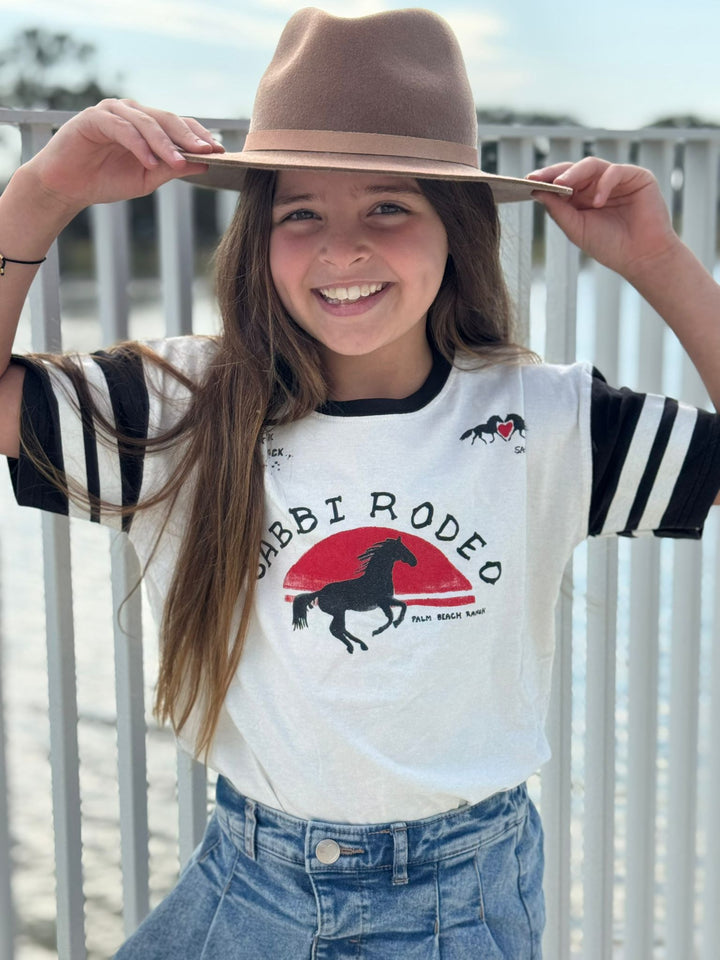 KIDS I LOVE RODEO TEE - MARSHMALLOW