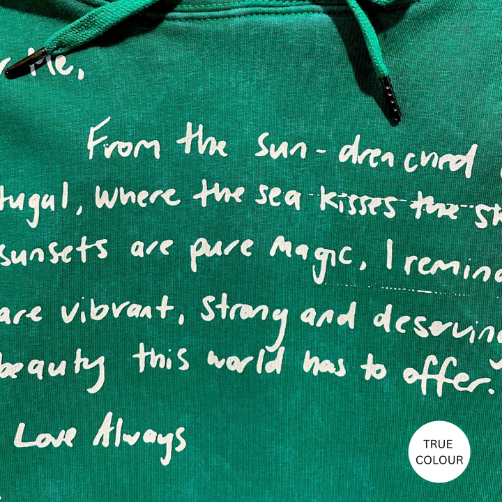 THE LOVE NOTES PORTUGAL HOODIE - GREEN