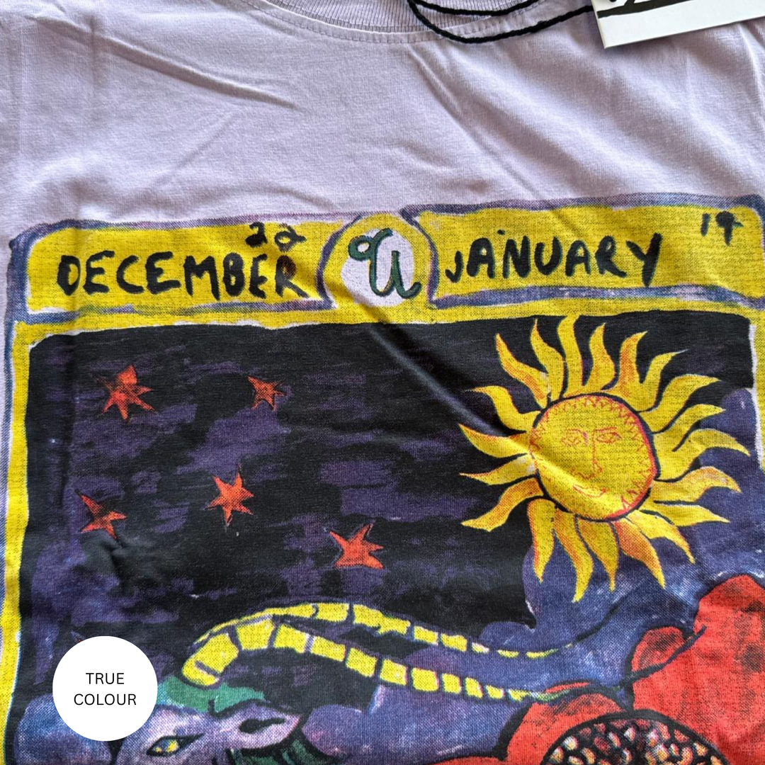 THE VERY OVERSIZED CAPRICORN TEE - LILAC