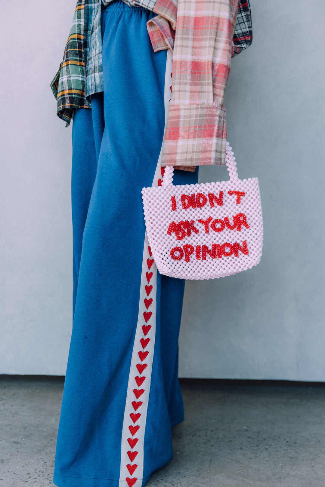 THE RAVING HEARTS PANTS - BLUE