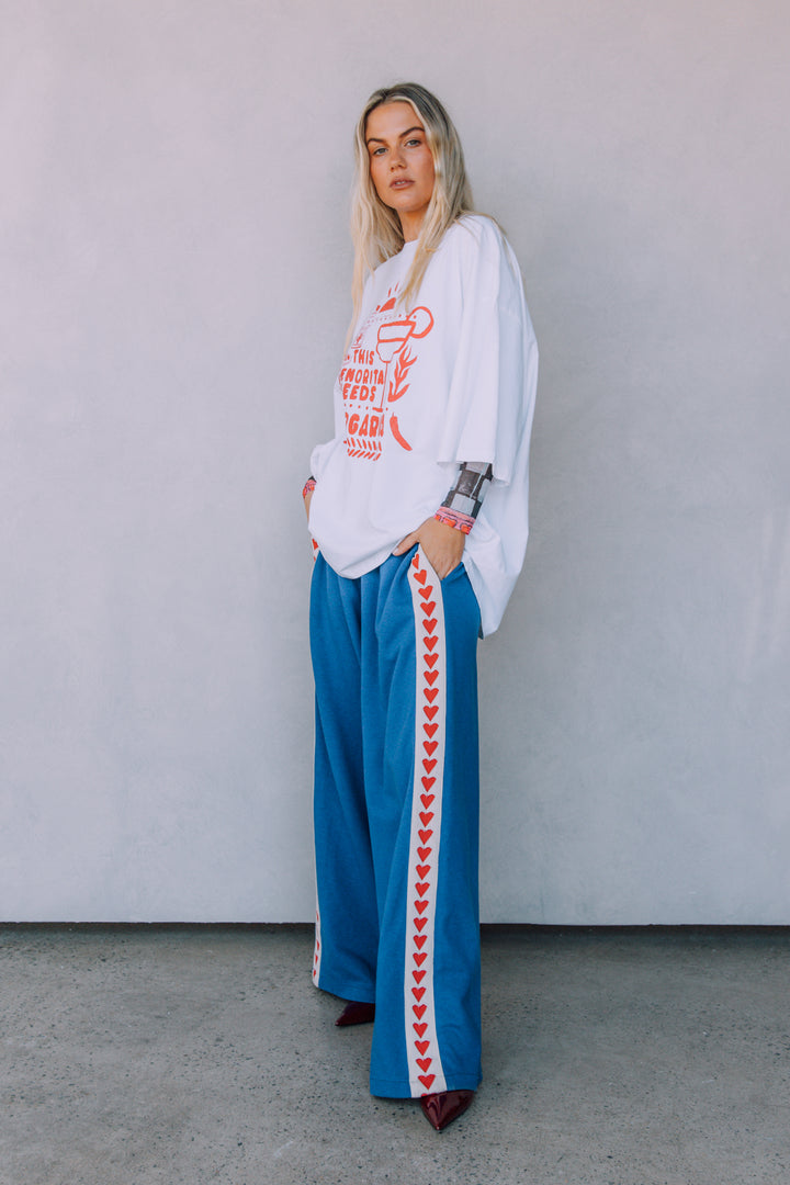 THE VERY OVERSIZED MARGIE TEE - RED
