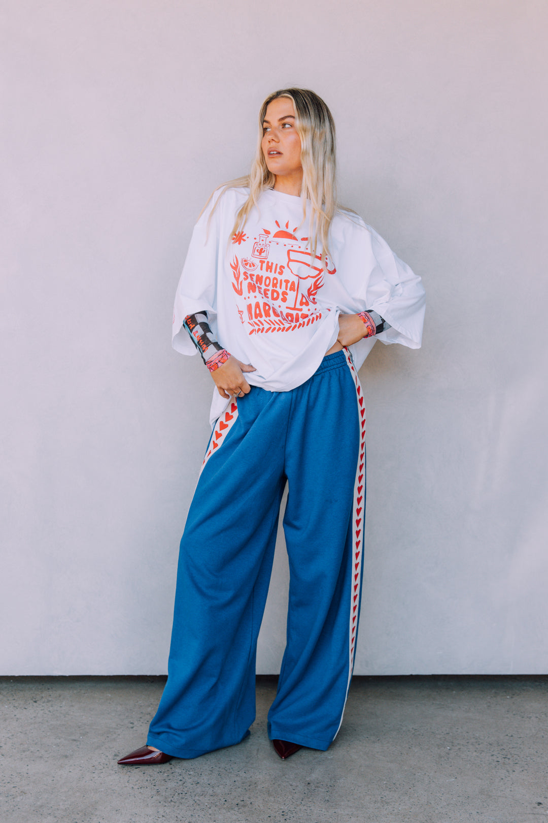 THE VERY OVERSIZED MARGIE TEE - RED