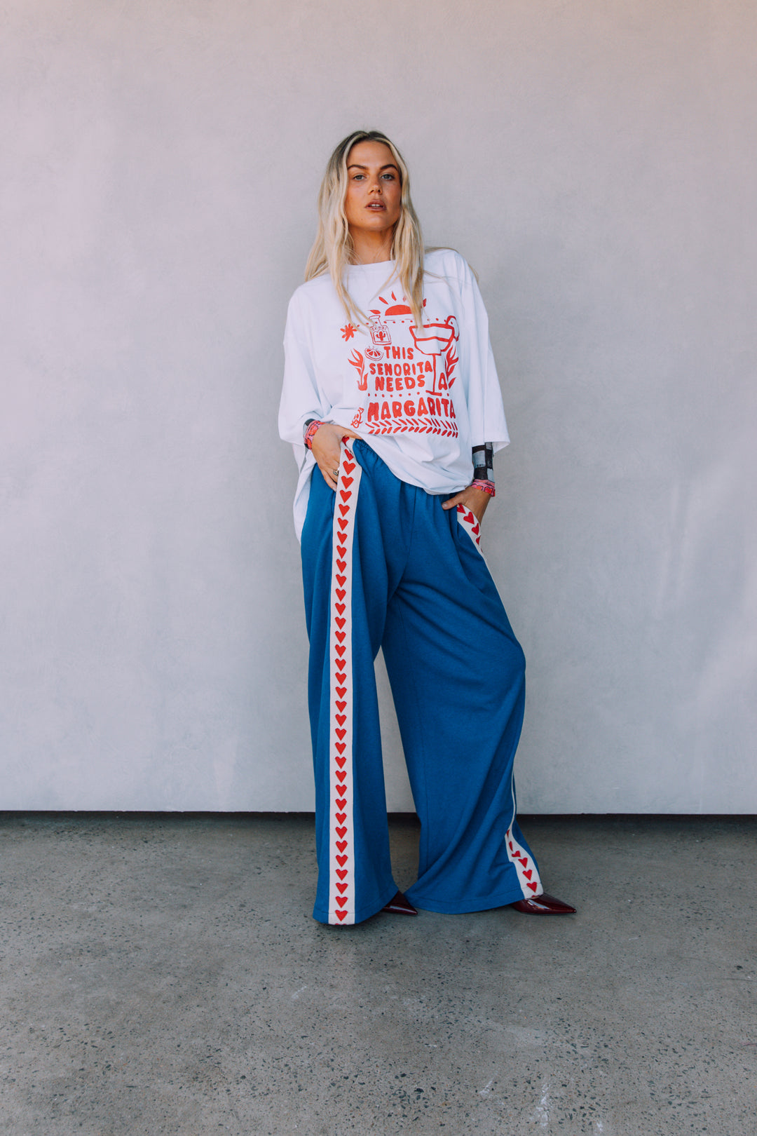 THE VERY OVERSIZED MARGIE TEE - RED