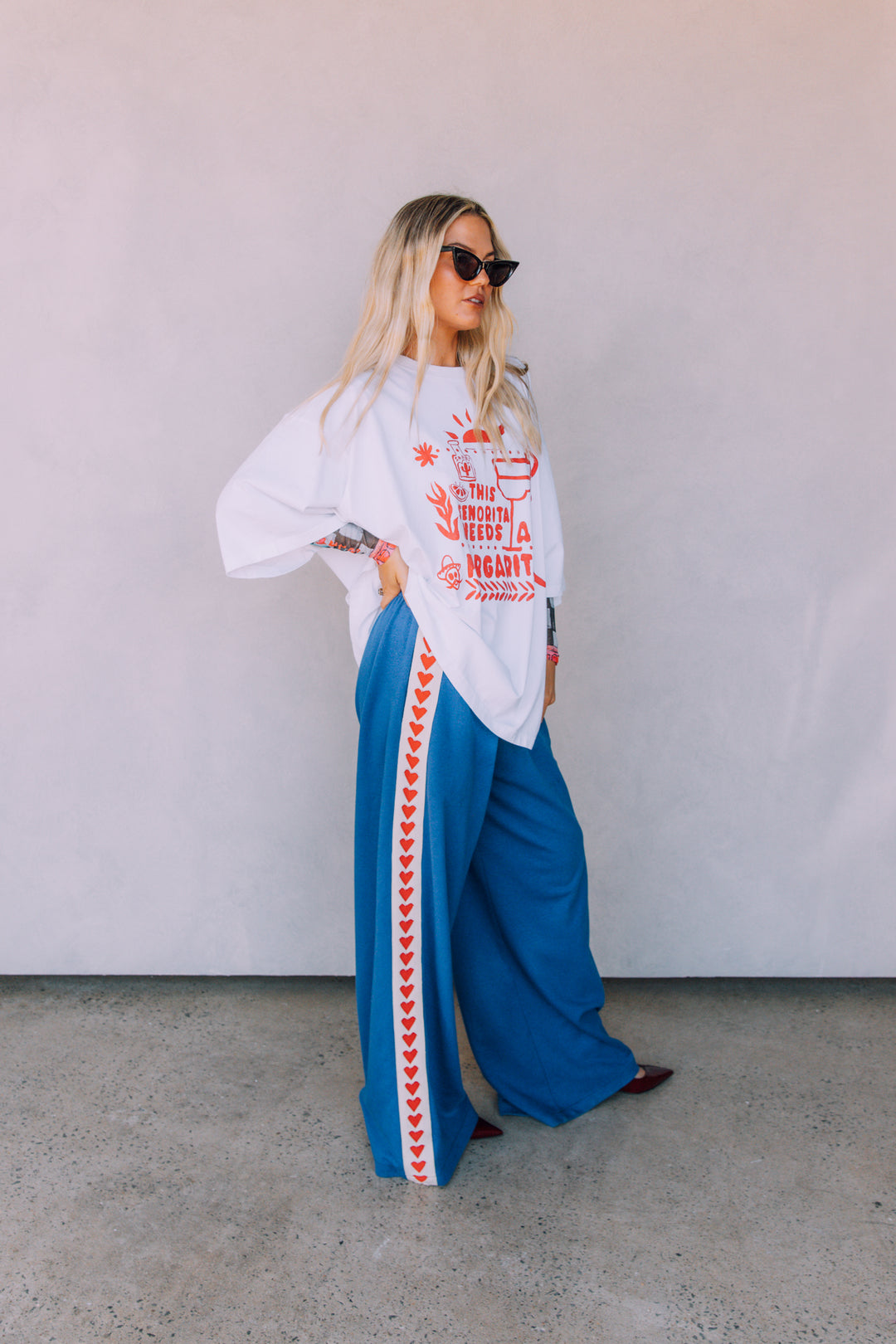 THE VERY OVERSIZED MARGIE TEE - RED