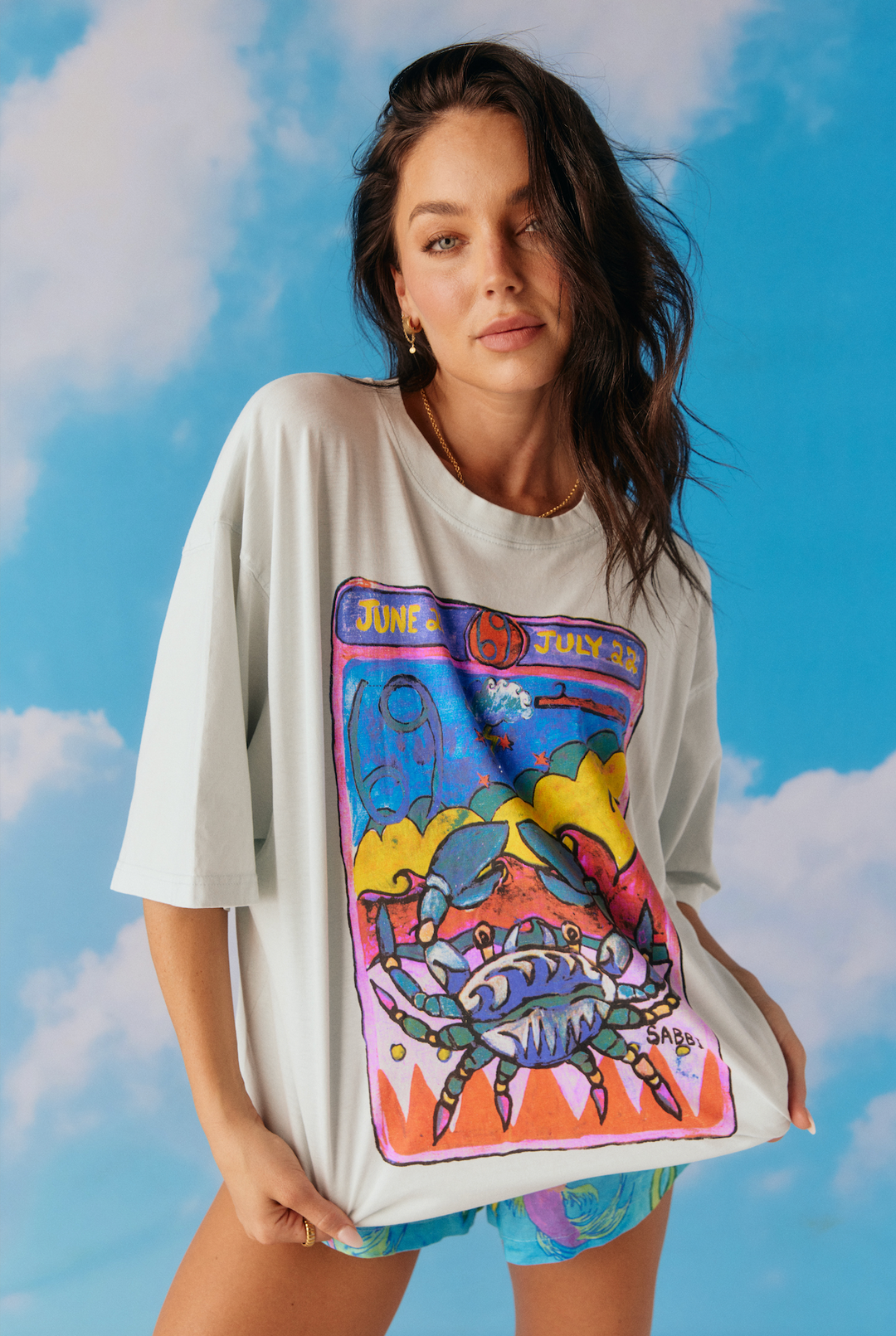 THE VERY OVERSIZED CANCER TEE - ICE MELT