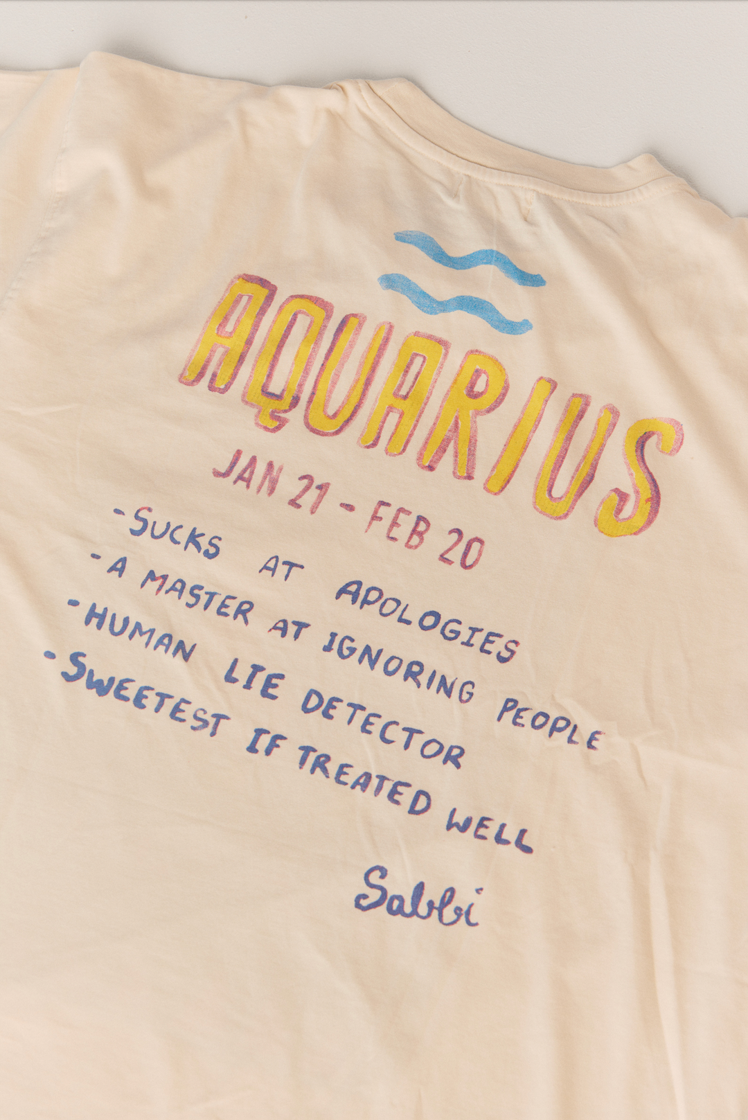 THE VERY OVERSIZED AQUARIUS TEE - SILENCE