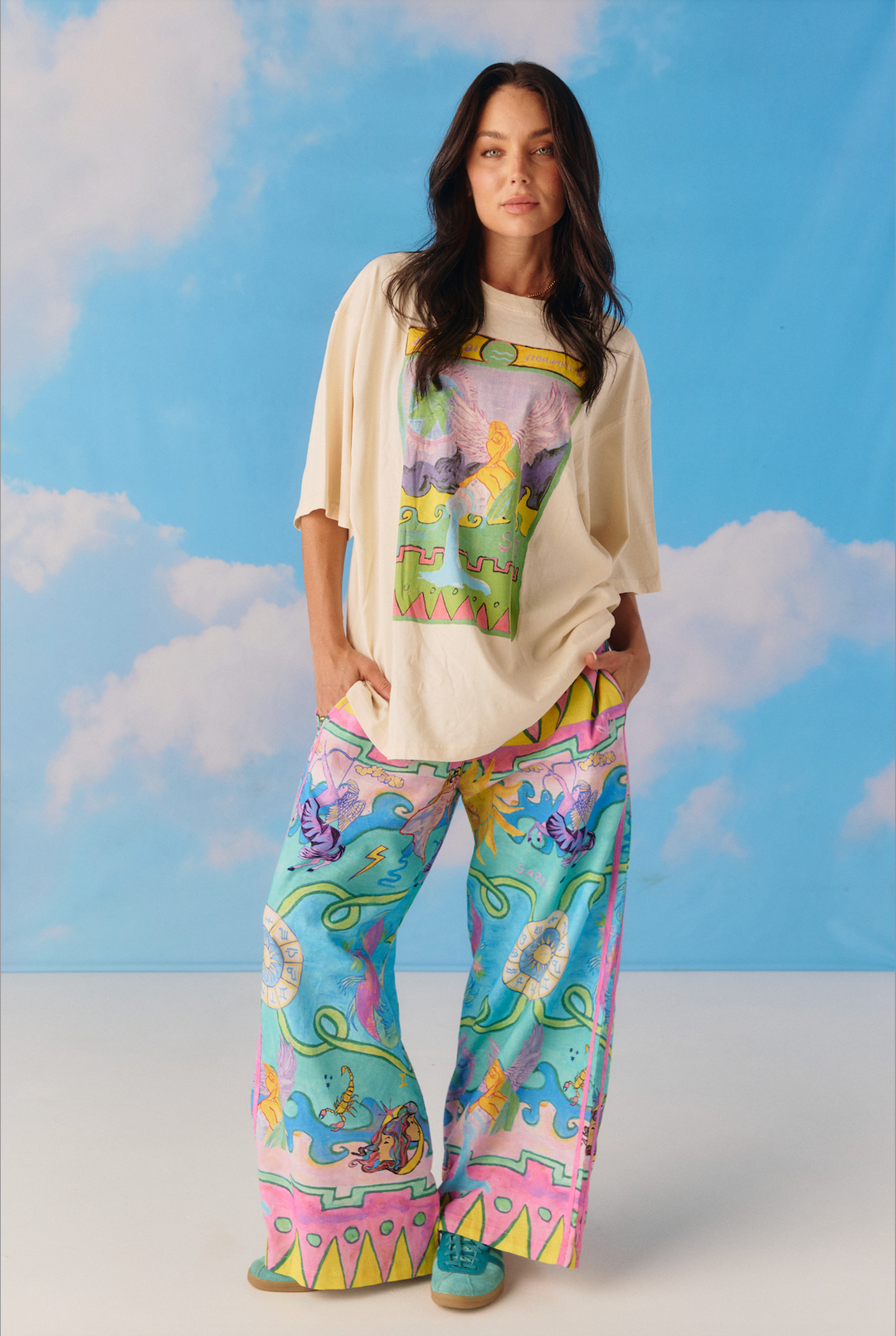 THE VERY OVERSIZED AQUARIUS TEE - SILENCE