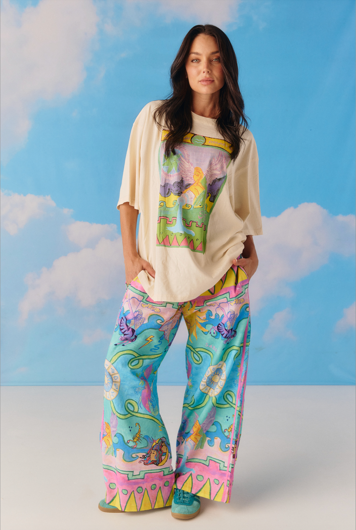 THE VERY OVERSIZED AQUARIUS TEE - SILENCE