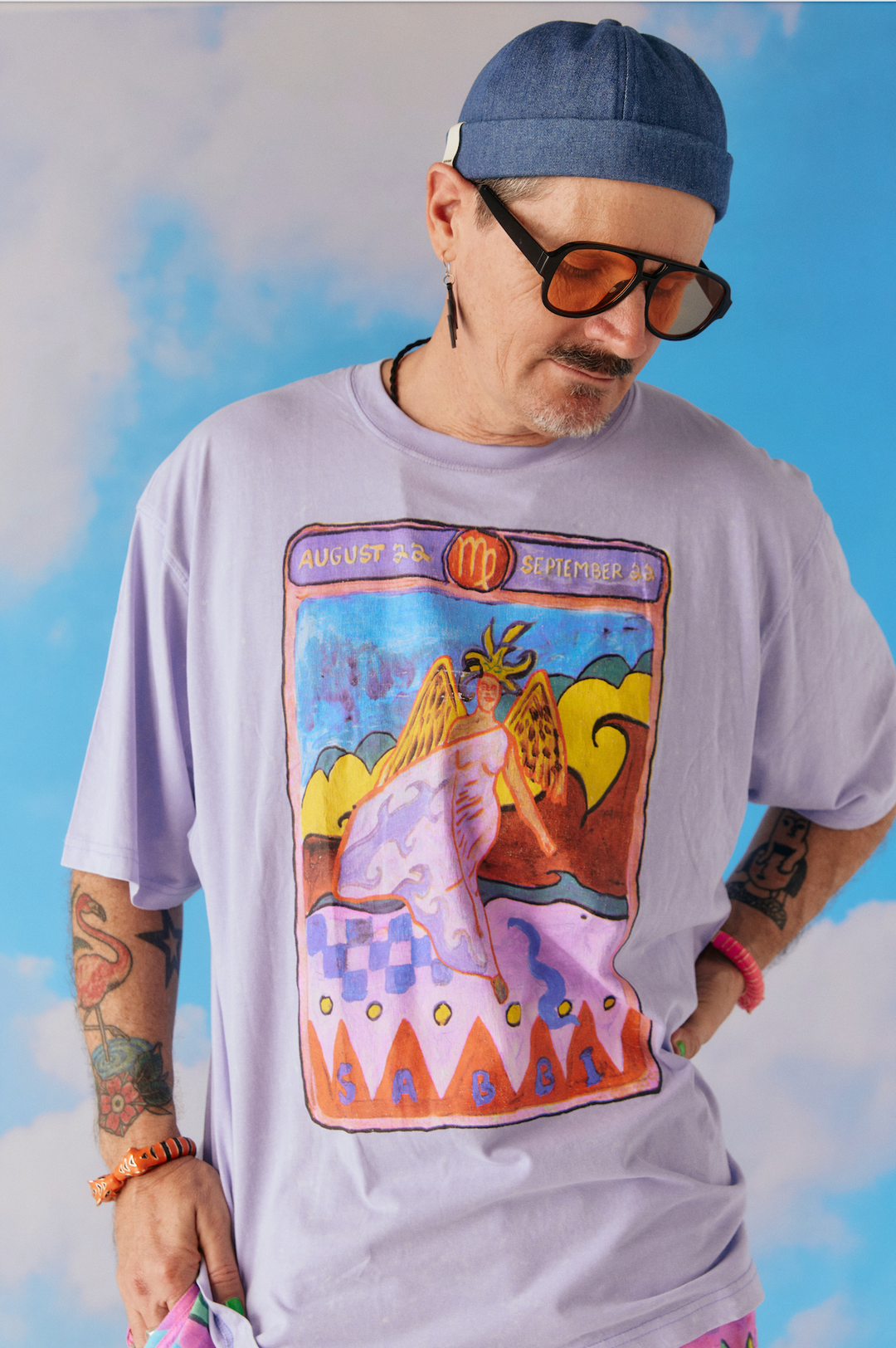 THE VERY OVERSIZED VIRGO TEE - LAVENDER