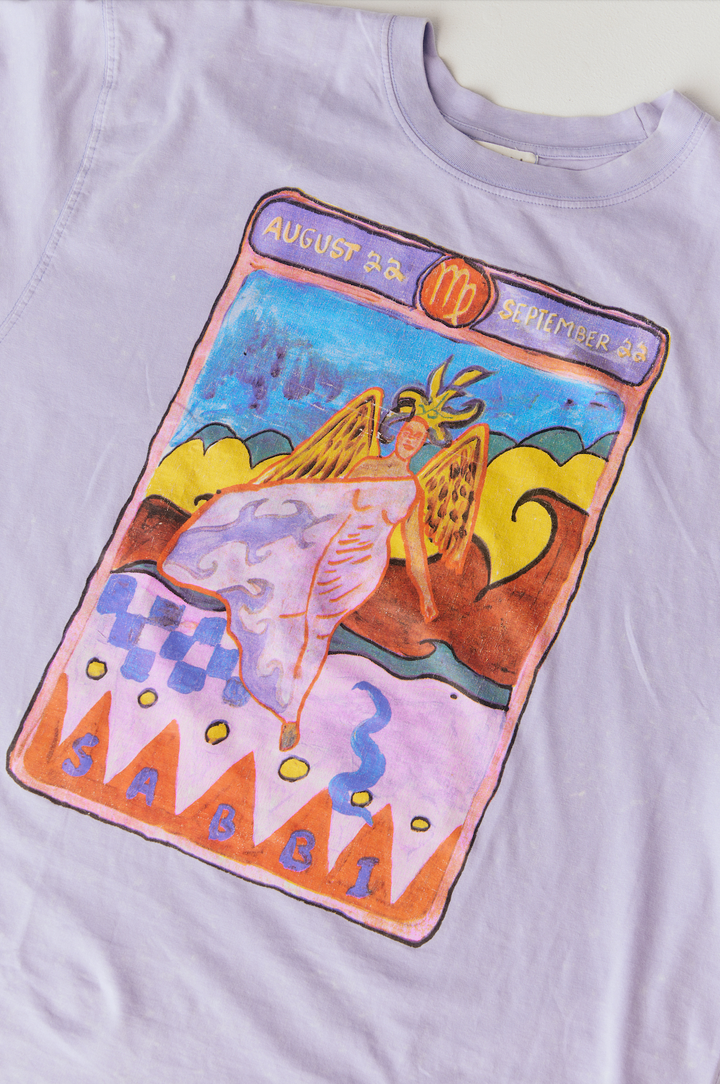 THE VERY OVERSIZED VIRGO TEE - LAVENDER