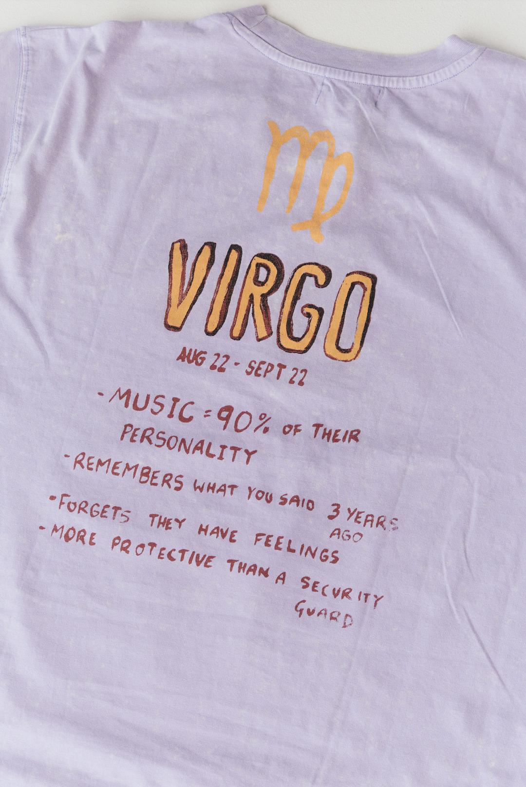 THE VERY OVERSIZED VIRGO TEE - LAVENDER