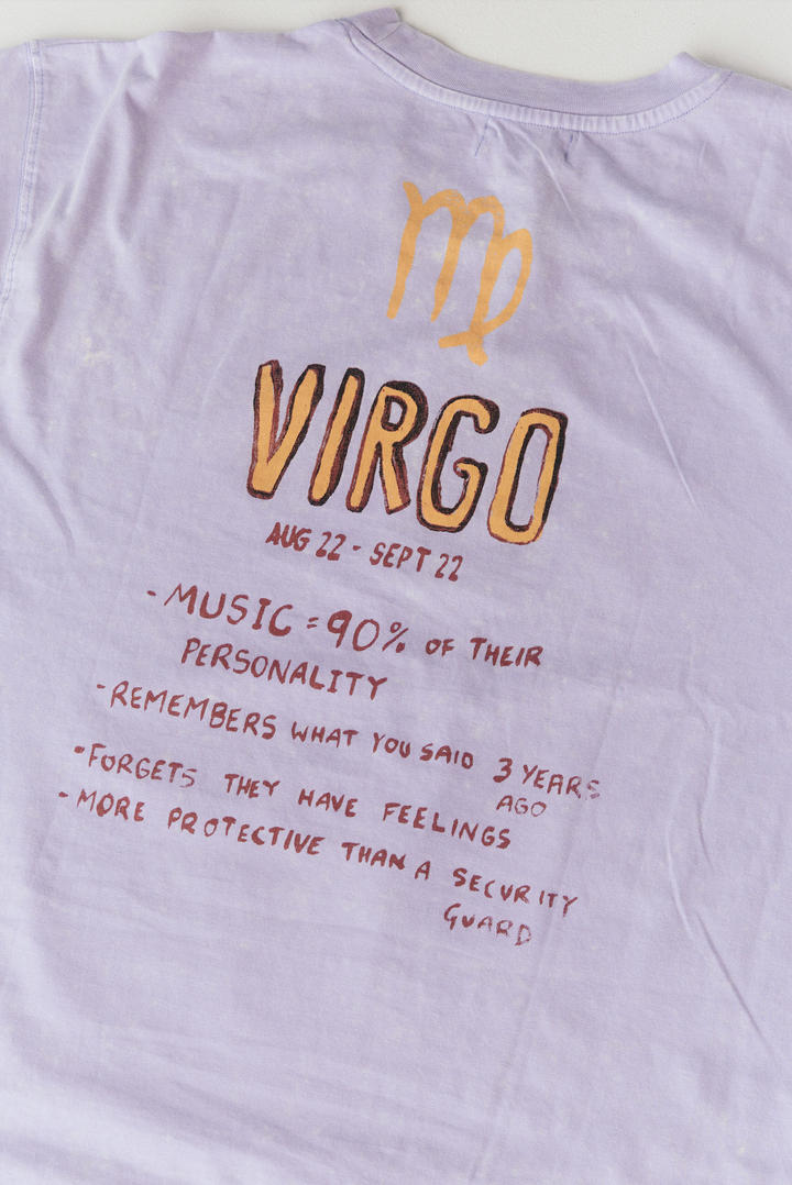 THE VERY OVERSIZED VIRGO TEE - LAVENDER