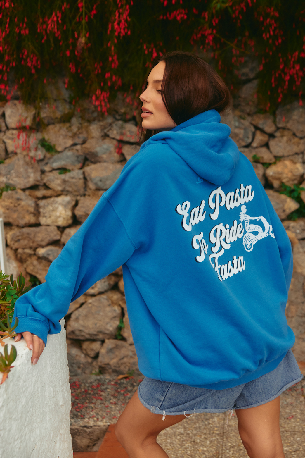 THE LOVE NOTES AMALFI HOODIE - BLUE