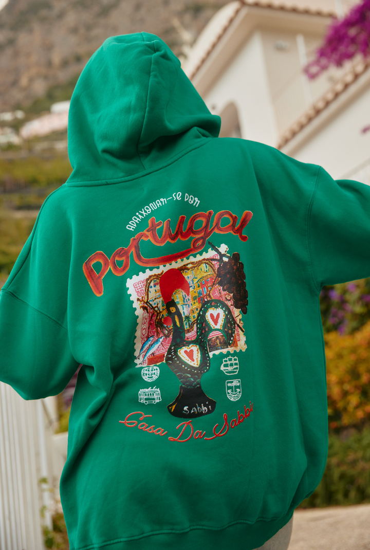 THE LOVE NOTES PORTUGAL HOODIE - GREEN
