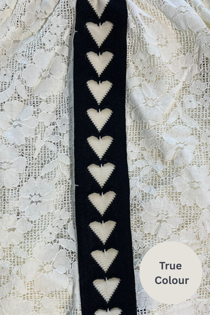 RAVING HEART LACE PANTS - CREAM