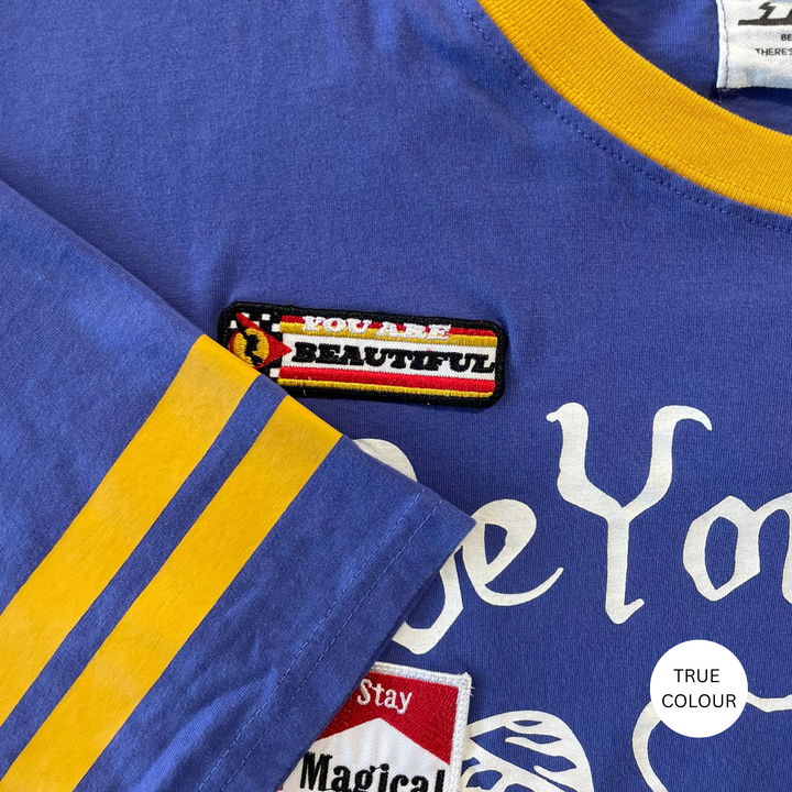 THE VERY OVERSIZED BEYOUTIFUL HOTEL TEE - BLUE