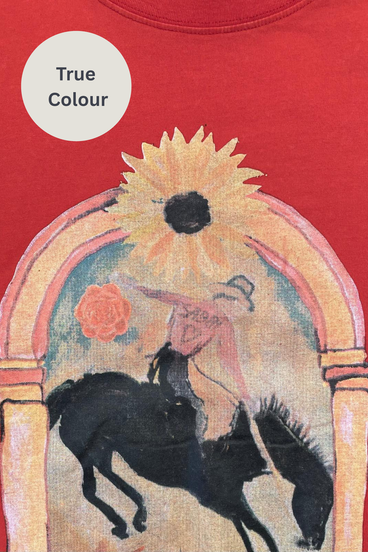 THE VERY OVERSIZED WILD FLOWER TEE - RED