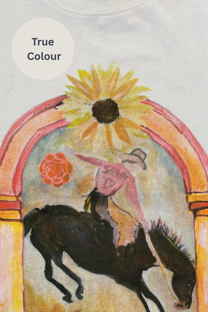 THE VERY OVERSIZED WILD FLOWER TEE - WHITE