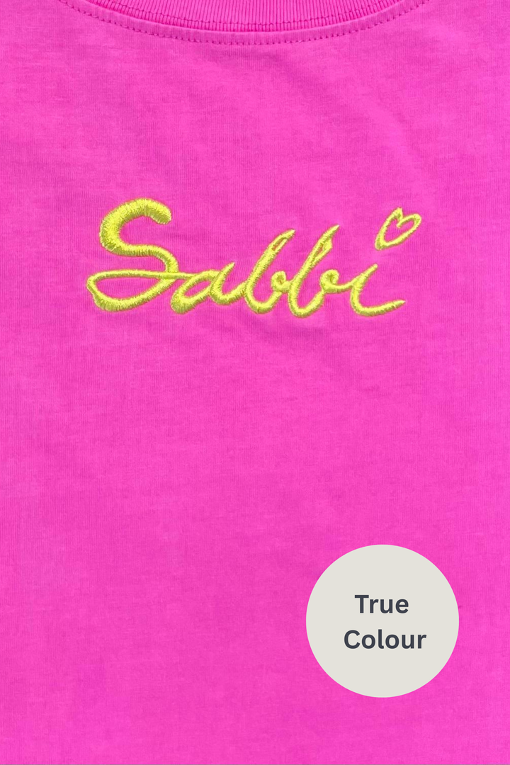 THE VERY OVERSIZED STANDOUT TEE - FLURO PINK