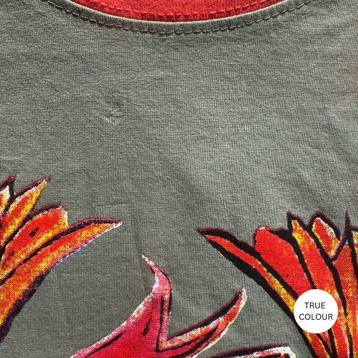 THE VERY OVERSIZED VINTAGE DREAM BIG BRENDA TEE- KHAKI