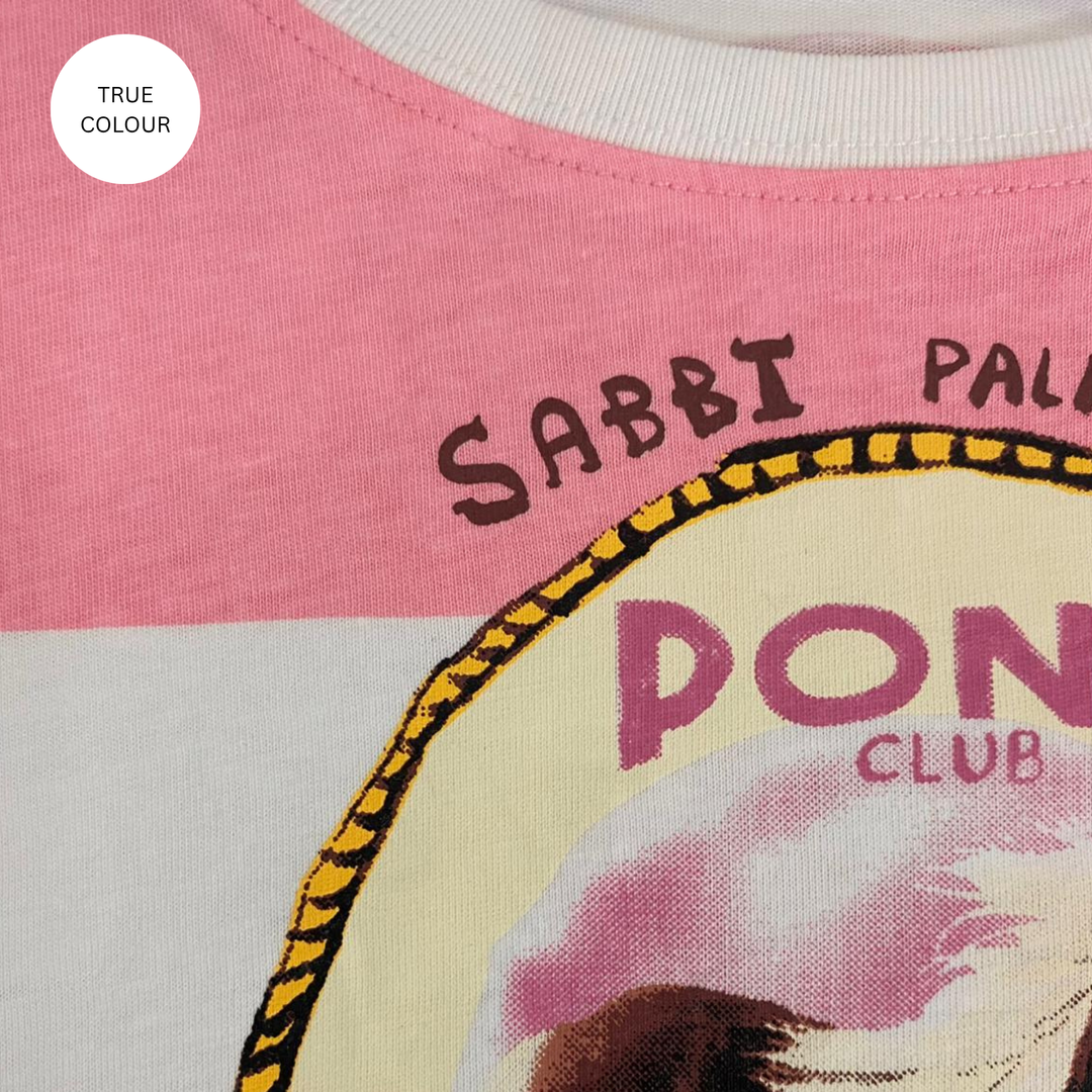 THE KIDS PONY CLUB TEE - PINK