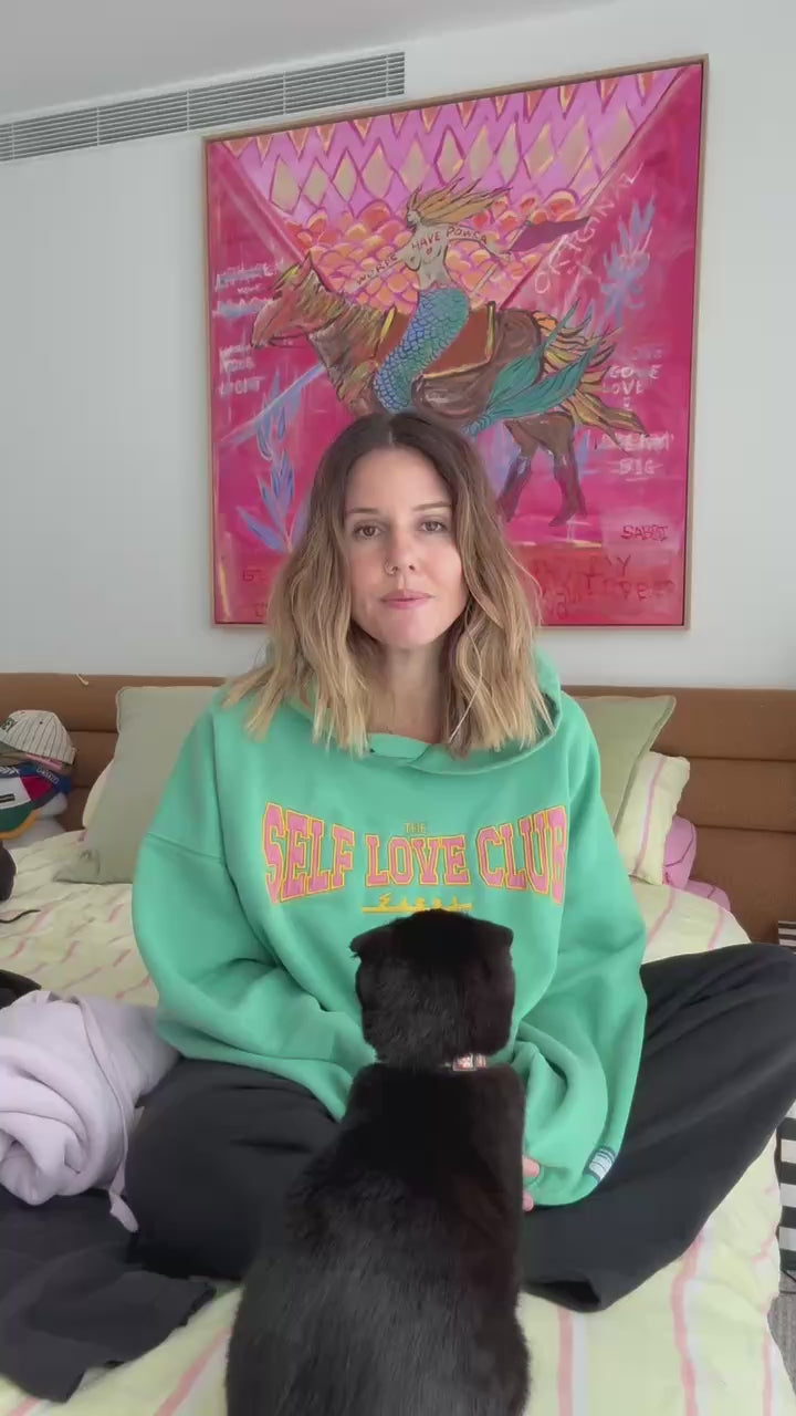 SELF LOVE CLUB HOODIE - GREEN