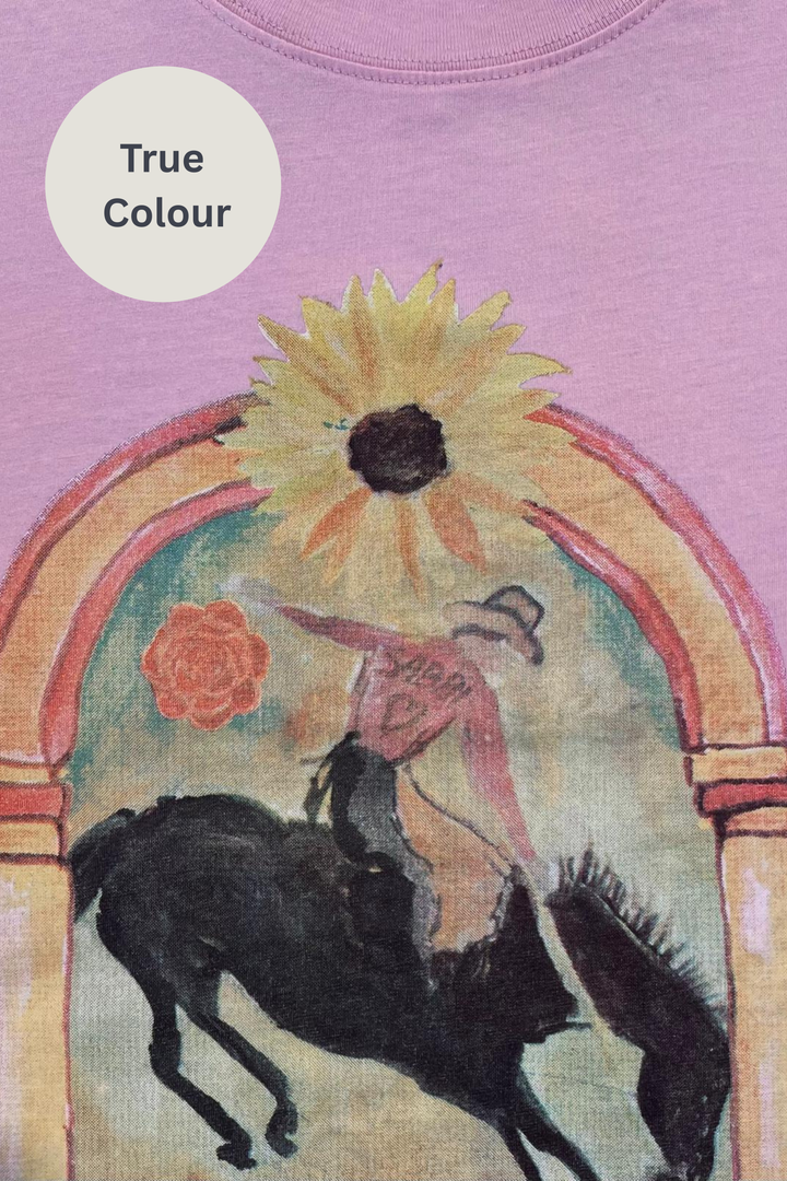 THE VERY OVERSIZED WILD FLOWER TEE - PINK