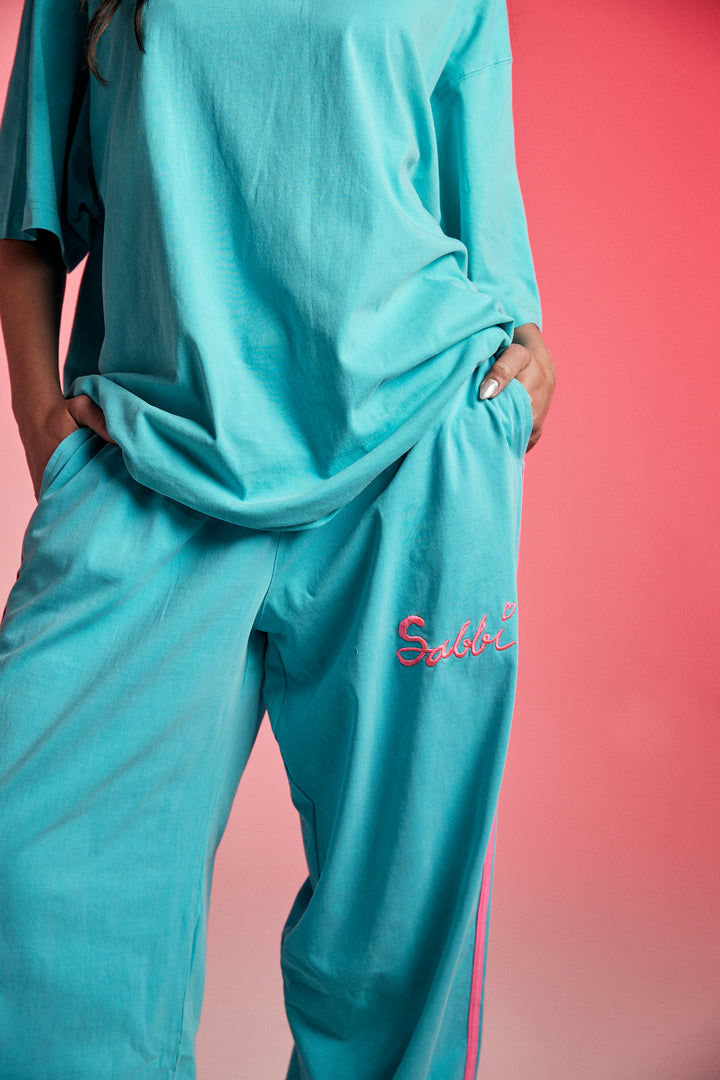 THE FLURO CHIDO PANTS - FLURO BLUE