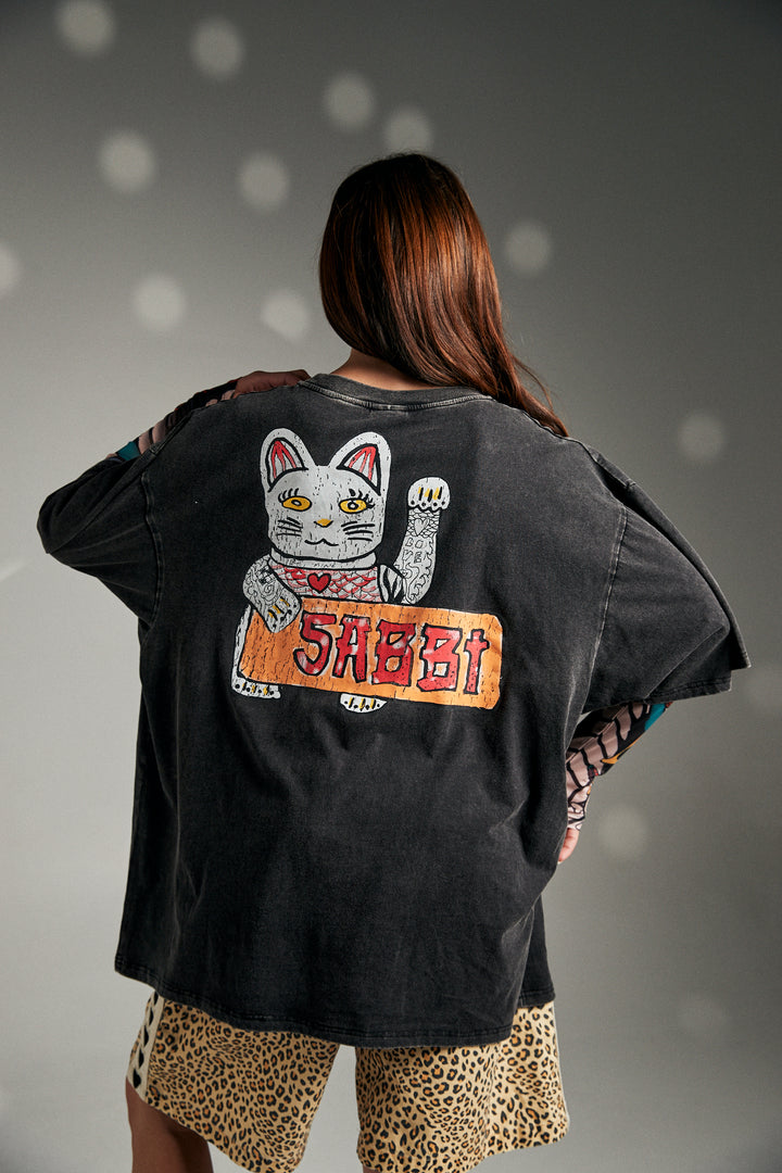 CHAMPANGE TATTOO TEE - BLACK