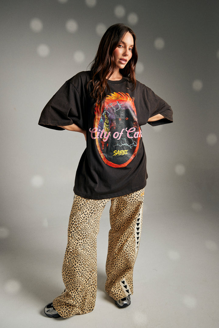 CATS TEE - BLACK