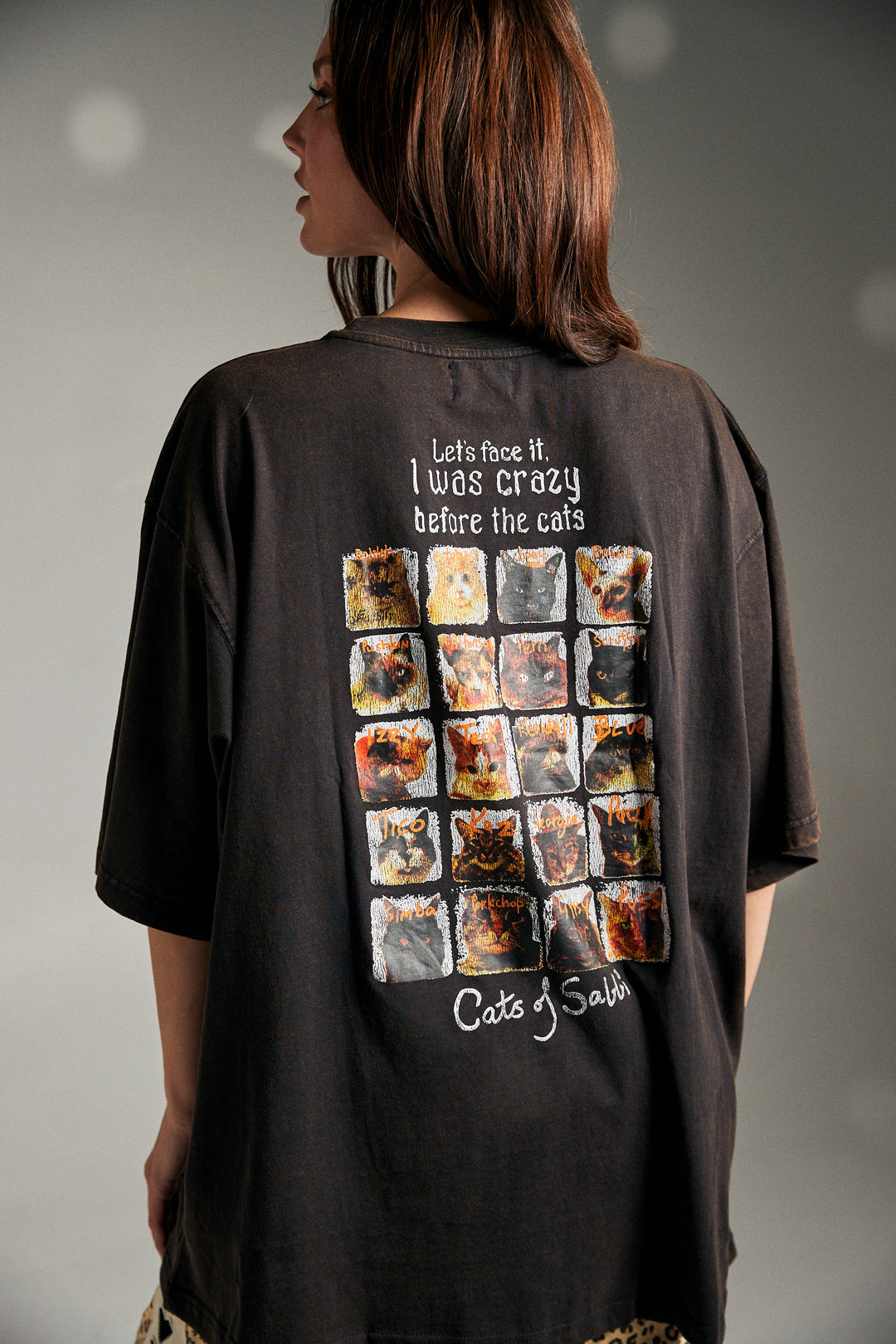 CATS TEE - BLACK