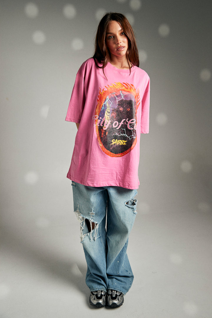 CATS TEE - PINK
